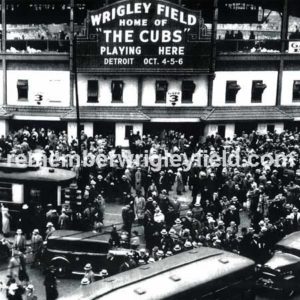 1935 Wrigley Field World Series Marquee